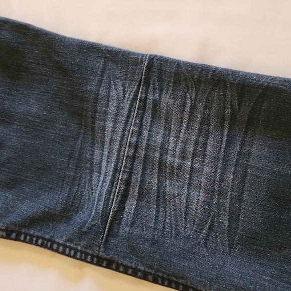 Vintage Y2K Blue ASPHALT Pocketless Jeans Size 7 Wide Flare Hippie Boho Retro - Picture 11 of 13